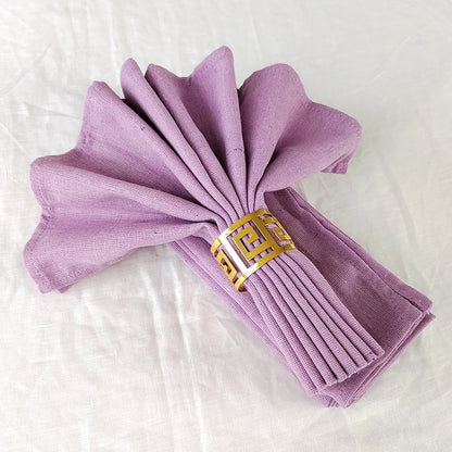 Set of 4 Natural Cotton-Linen Blend Napkins – (Set of 4)