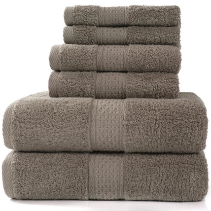 Luxury Bathroom Lace Embroidered Cotton Towel Set – ( 3 and 6 pieces )