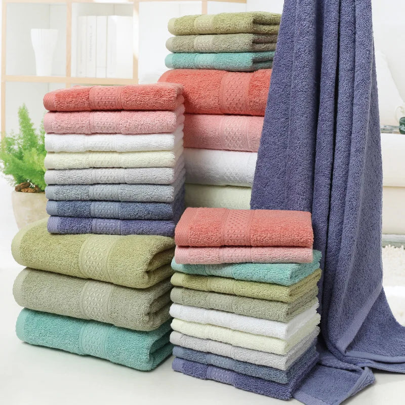 Luxury Bathroom Lace Embroidered Cotton Towel Set – ( 3 and 6 pieces )