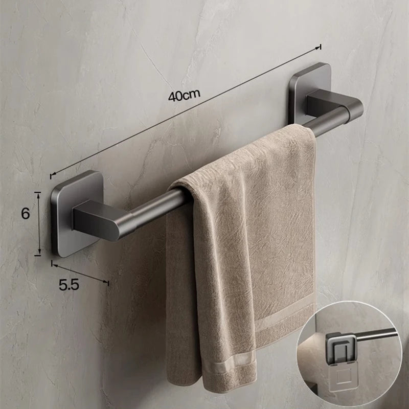 No Drilling Bathroom Towel Holder and Slipper Rack