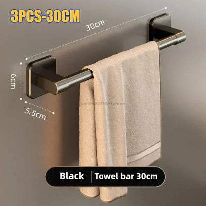 Wall Mounted Towel Rack and Bathroom Storage