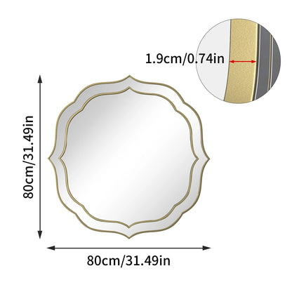 Large Flower Shaped Modern Mirror