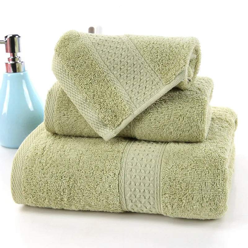 Luxury Bathroom Lace Embroidered Cotton Towel Set – ( 3 and 6 pieces )