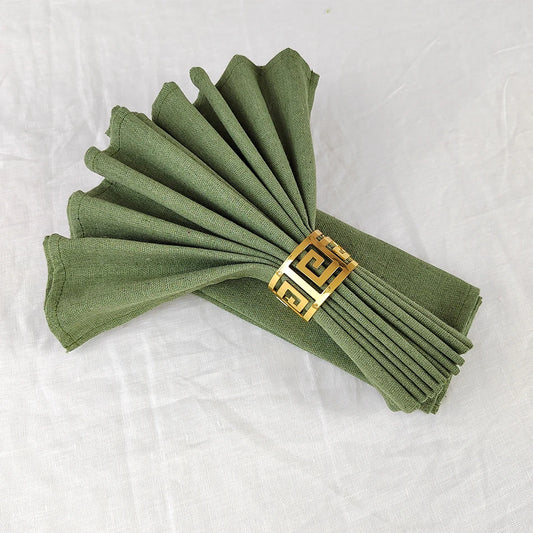 Set of 4 Natural Cotton-Linen Blend Napkins – (Set of 4)