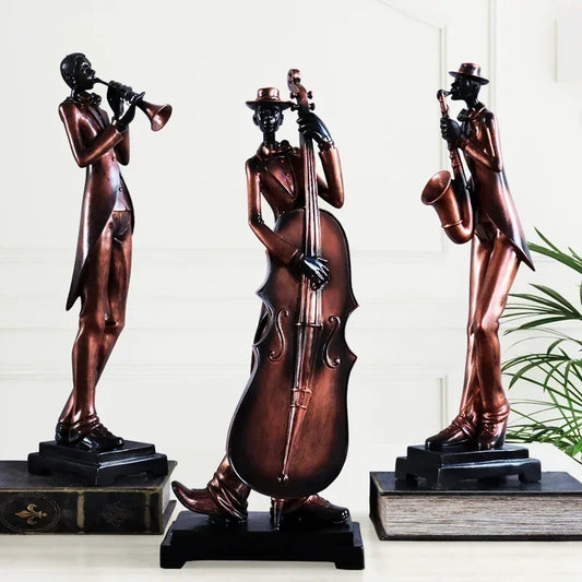 European Resin Musician Band Figurines