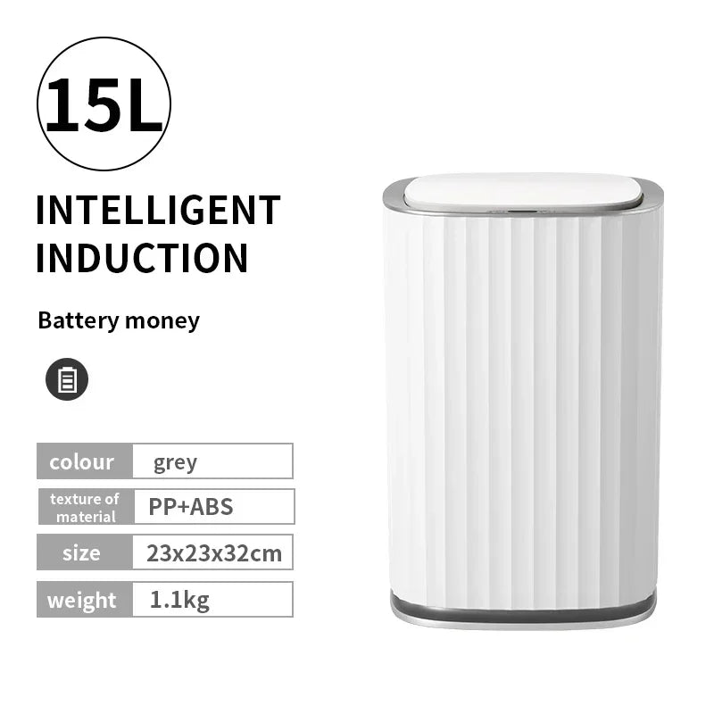 Smart Sensor Rubbish Bin - 12 Litres Suitable for Kitchen and Bathroom