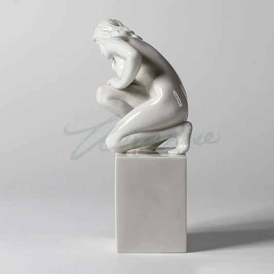 Ceramic Nude Lady Sculpture