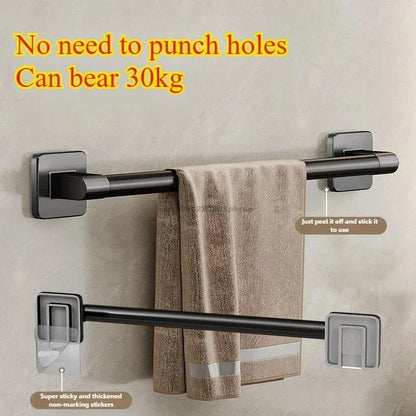 Wall Mounted Towel Rack and Bathroom Storage