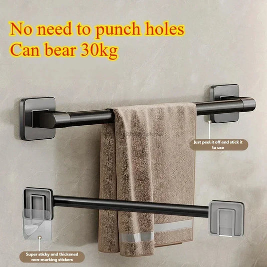Wall Mounted Towel Rack and Bathroom Storage