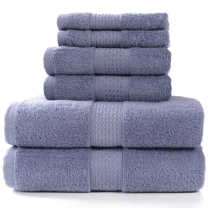 Luxury Bathroom Lace Embroidered Cotton Towel Set – ( 3 and 6 pieces )