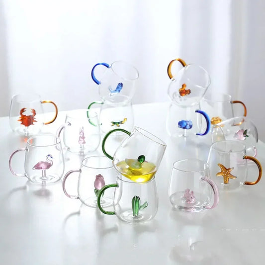 Bicchieri in borosilicato alto - Forma tridimensionale di animale/pianta
