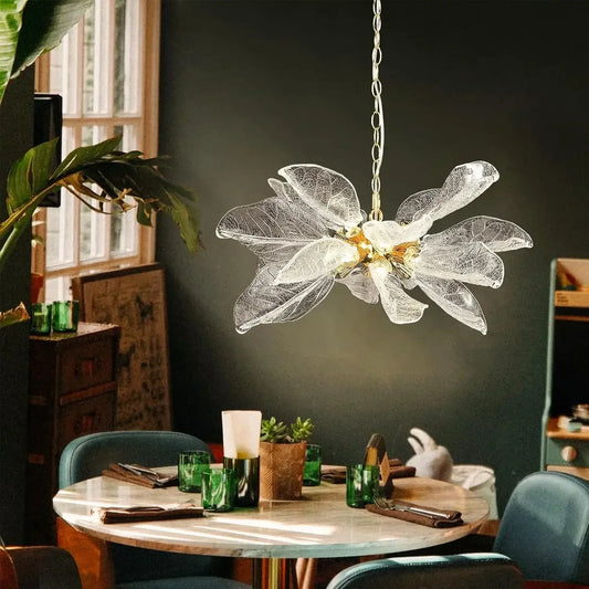 Artistic Glass & Crystal Ceiling Light