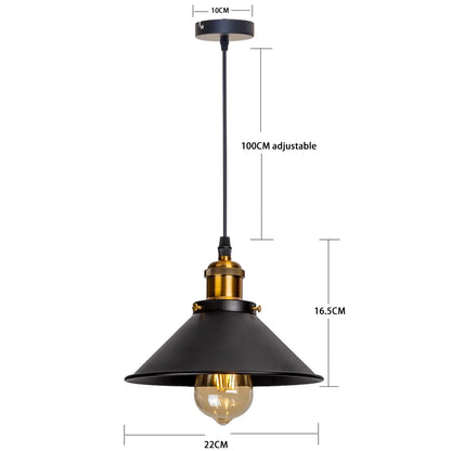 Retro Vintage LED Iron Chandelier Lampshade