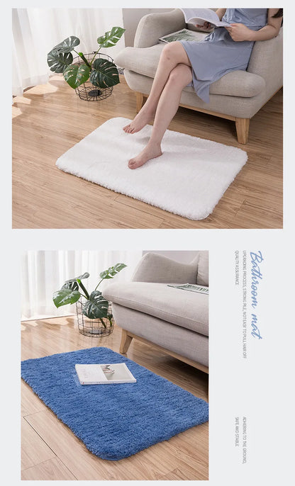 Versatile Thickened velvet Bathroom Mats