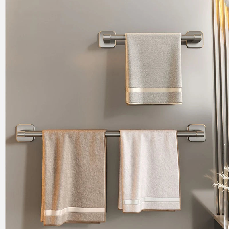 No Drilling Bathroom Towel Holder and Slipper Rack