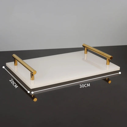 White Onyx Natural Marble Bathroom Accessories