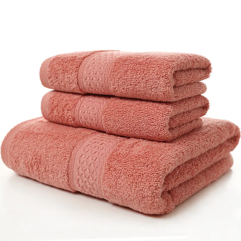 Luxury Bathroom Lace Embroidered Cotton Towel Set – ( 3 and 6 pieces )