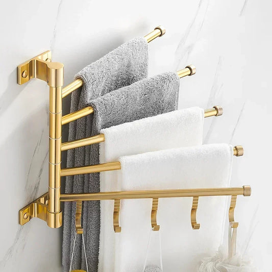 Wall-Mounted Rotating Towel Rack
