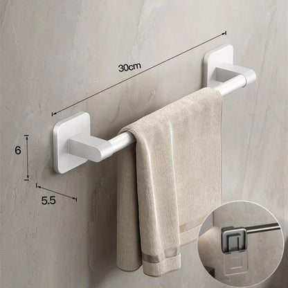 No Drilling Bathroom Towel Holder and Slipper Rack