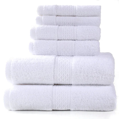 Luxury Bathroom Lace Embroidered Cotton Towel Set – ( 3 and 6 pieces )