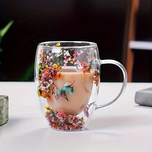 Bicchieri da caffè in vetro trasparente a doppia parete – Bicchieri isolati con manico