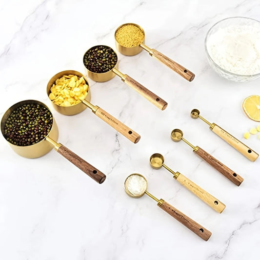 Measuring Cups And Spoons Set (8 Pieces)