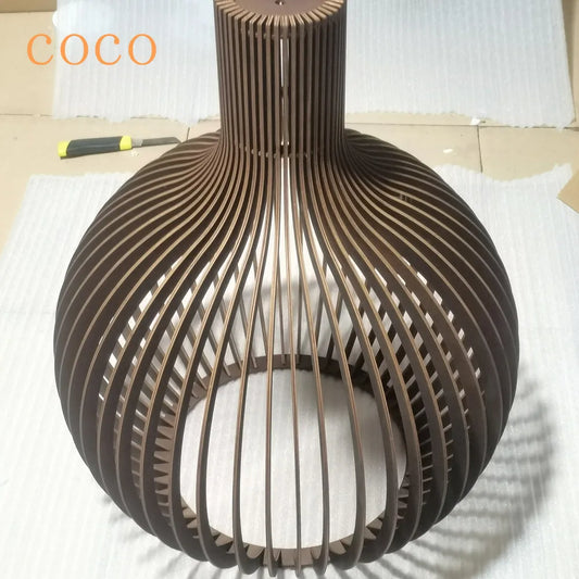Foscarini Solid Wood Cage Pendant Light