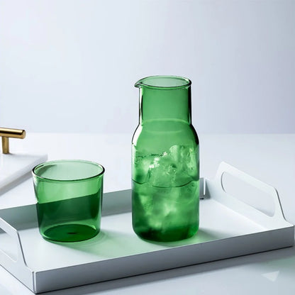 Bedside Water Carafe with Tumbler Glass Set
