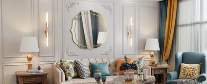 Large Flower Shaped Modern Mirror