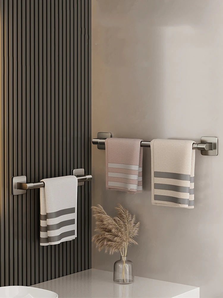 No Drilling Bathroom Towel Holder and Slipper Rack