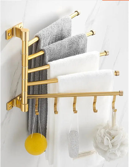Wall-Mounted Rotating Towel Rack