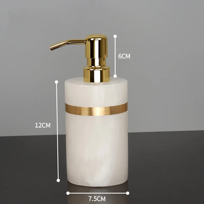 White Onyx Natural Marble Bathroom Accessories