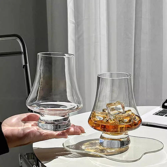 Set di bicchieri da whiskey in cristallo senza piombo - 1/2/4/6 pezzi
